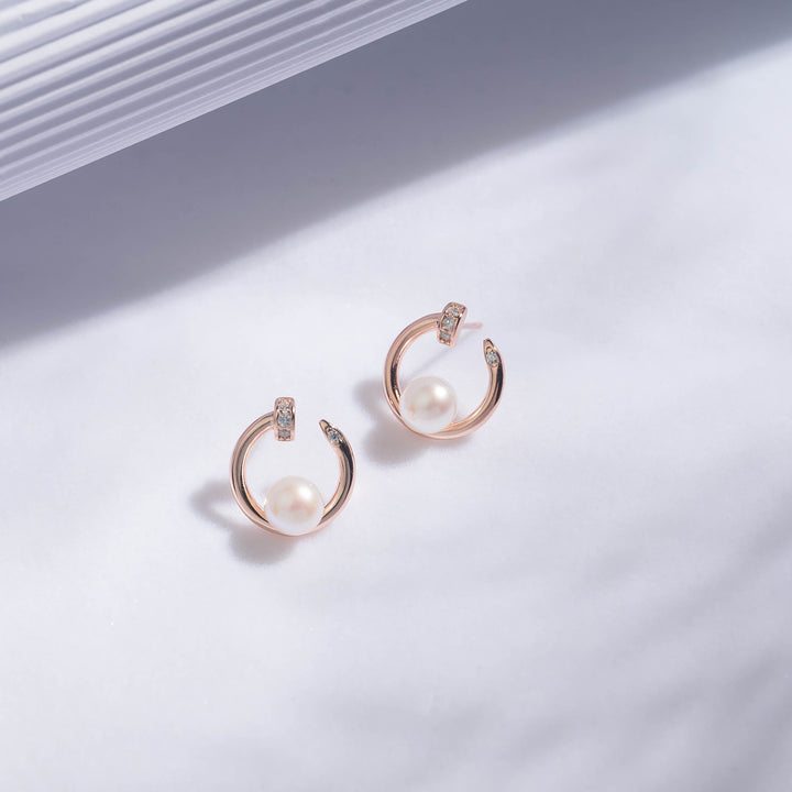 Top Lustre Freshwater Pearl Earrings WE00540 - PEARLY LUSTRE