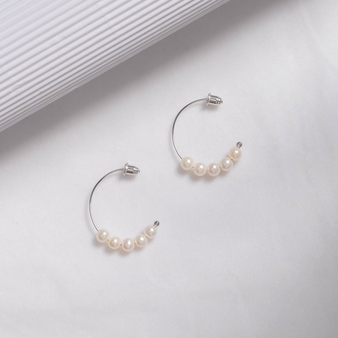 New Yorker Freshwater Pearl Earrings WE00547 - PEARLY LUSTRE