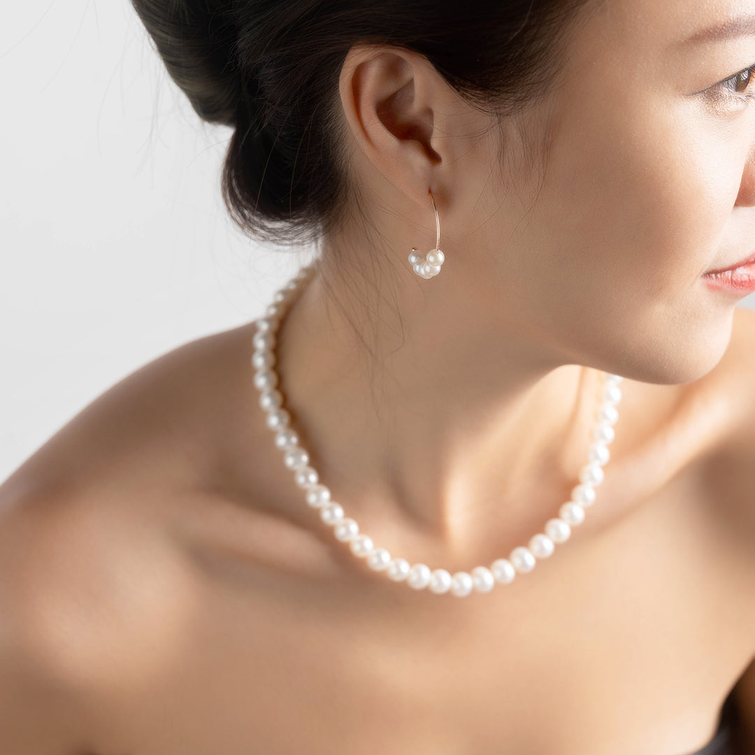 New Yorker Freshwater Pearl Earrings WE00548 - PEARLY LUSTRE