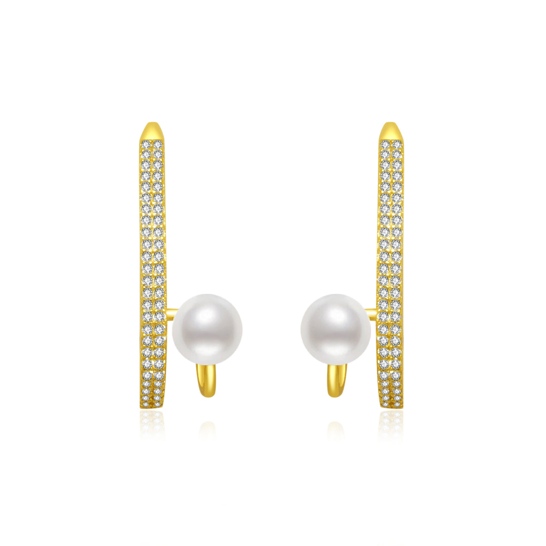 New Yorker Freshwater Pearl Earring WE00555 - PEARLY LUSTRE