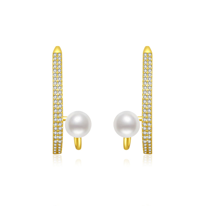 New Yorker Freshwater Pearl Earring WE00555 - PEARLY LUSTRE