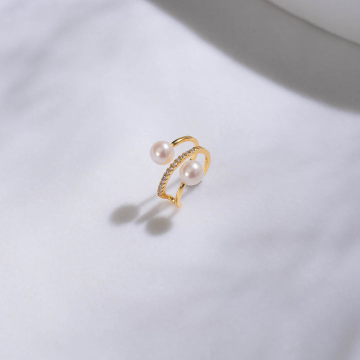 New Yorker Freshwater Pearl Earring Cuff WE00556 - PEARLY LUSTRE