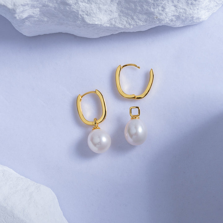 New Yorker Freshwater Pearl Earrings WE00557 - PEARLY LUSTRE