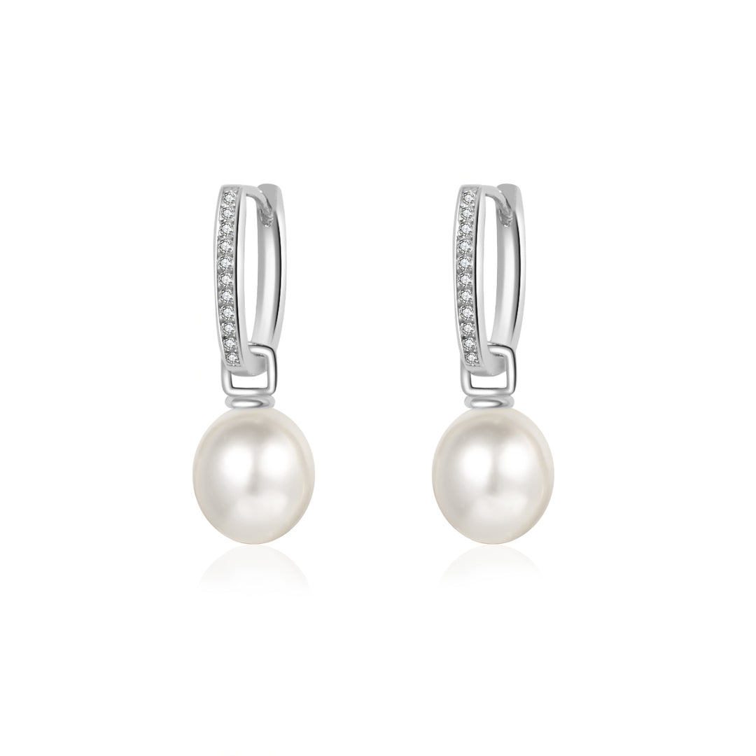 New Yorker Freshwater Pearl Earrings WE00558 - PEARLY LUSTRE