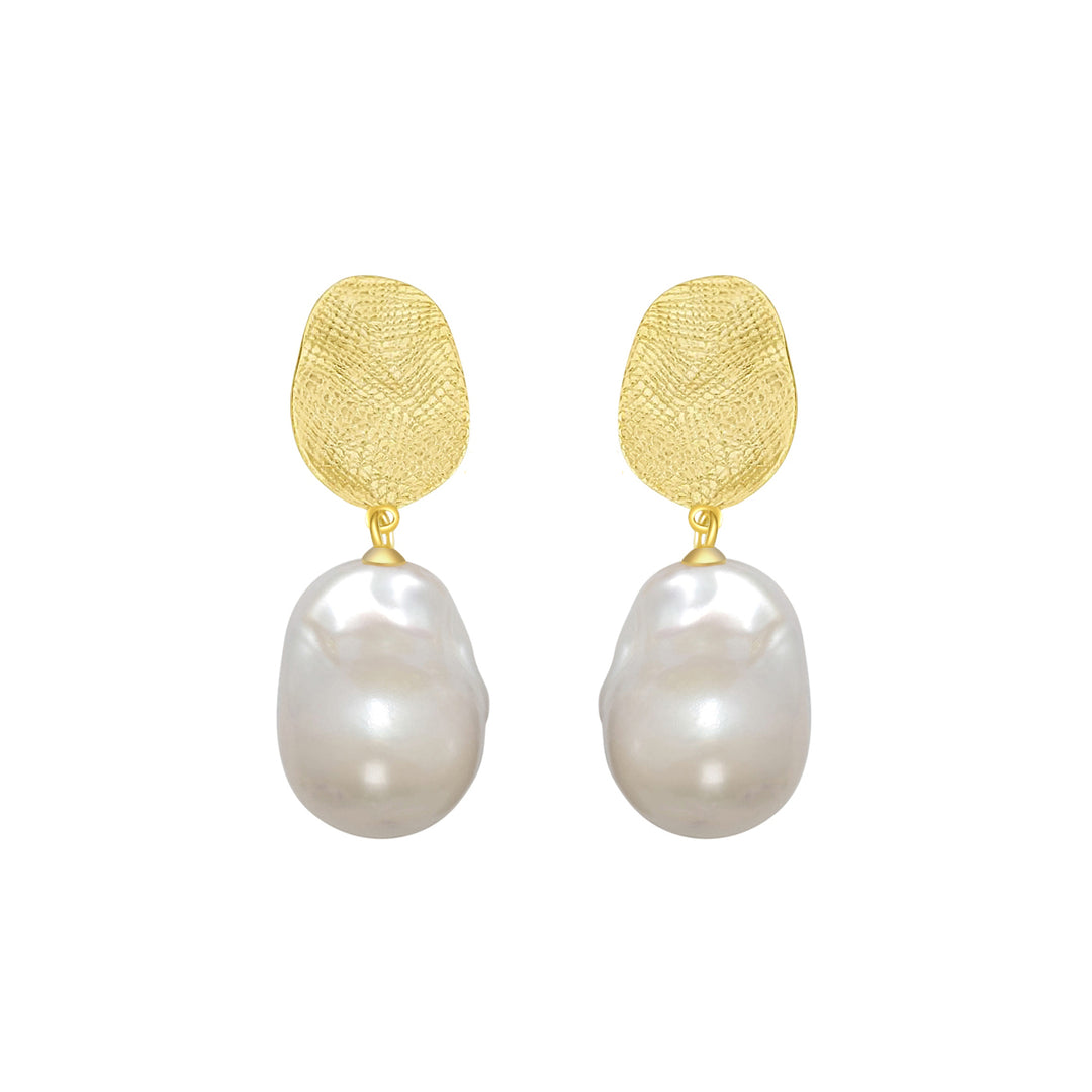 New Yorker Baroque Pearl Earrings WE00568 - PEARLY LUSTRE