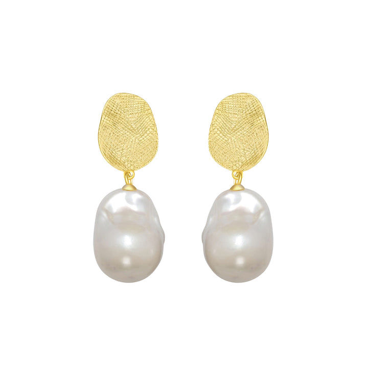 New Yorker Baroque Pearl Earrings WE00568 - PEARLY LUSTRE