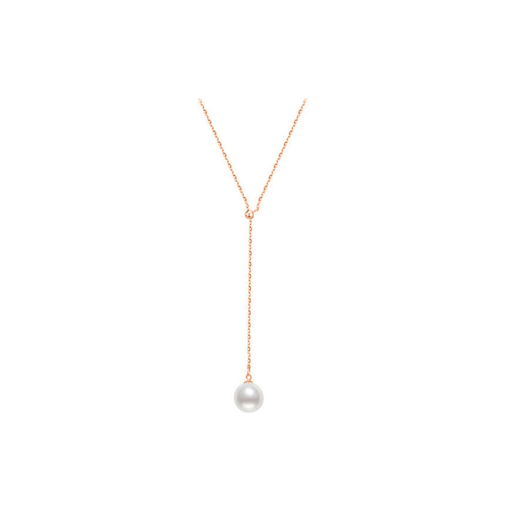 Elegant Akoya Pearl 18K Solid Gold Necklace KN00088 - PEARLY LUSTRE