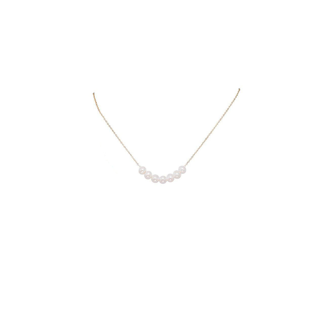 New Yorker Freshwater Pearl Necklace WN00099 - PEARLY LUSTRE