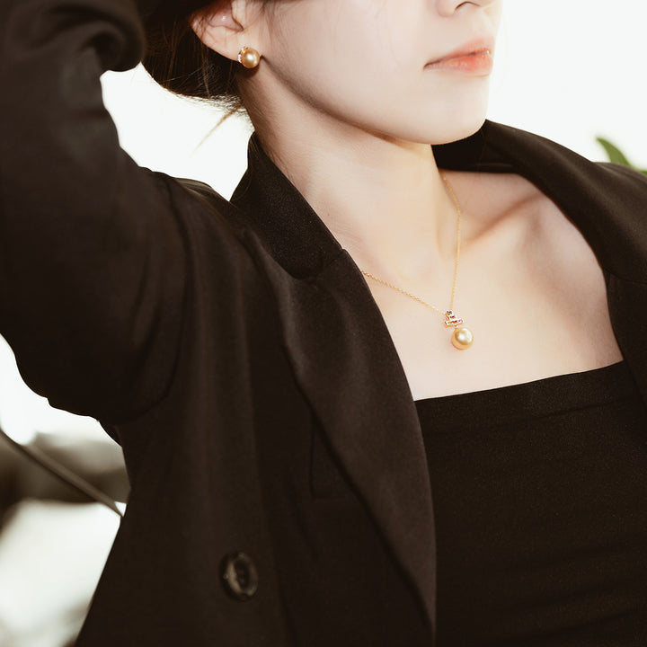 Elegant Pearl Necklace WN00252 - PEARLY LUSTRE