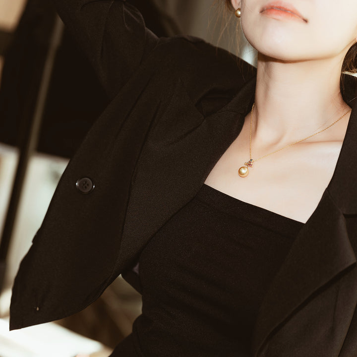 Elegant Pearl Necklace WN00252 - PEARLY LUSTRE