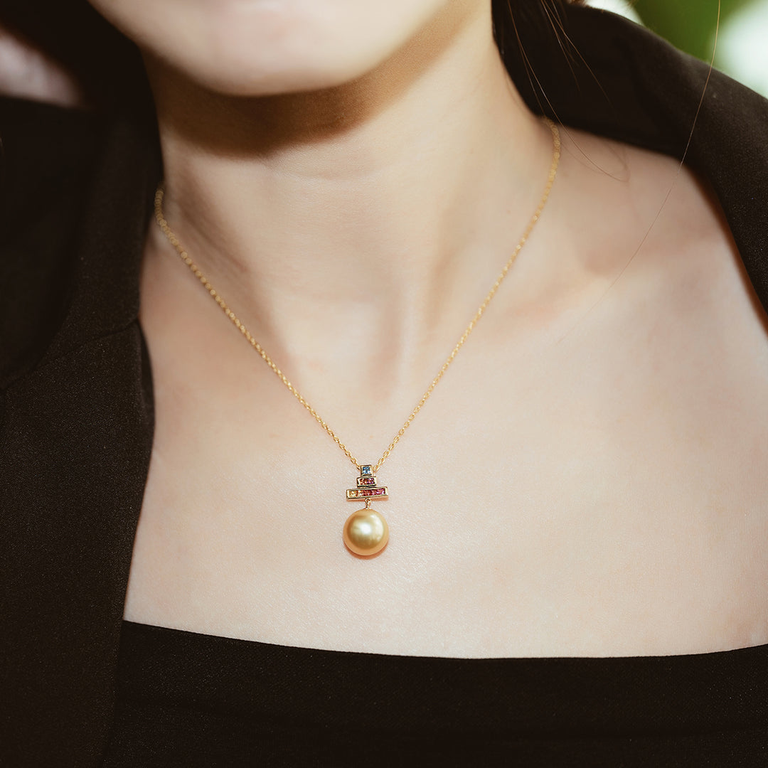 Elegant Pearl Necklace WN00252 - PEARLY LUSTRE