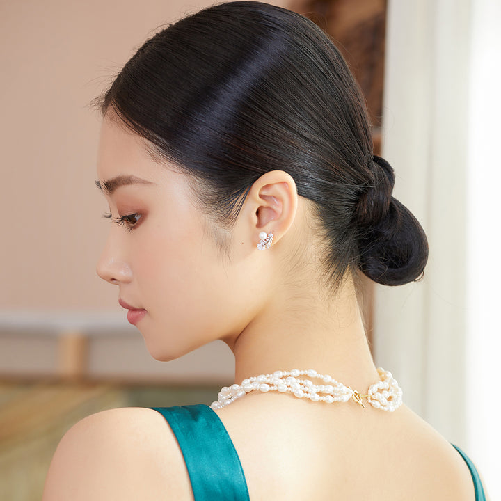 New Yorker Freshwater Pearl Necklace WN00288 - PEARLY LUSTRE
