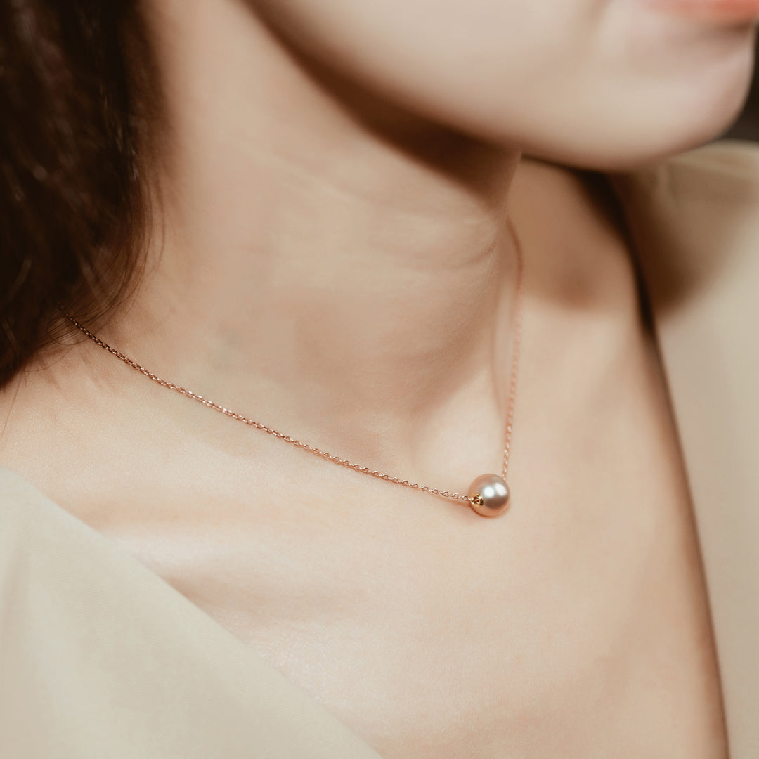 Sterling Silver Interchangeable Necklace WN00387 | Possibilities - PEARLY LUSTRE