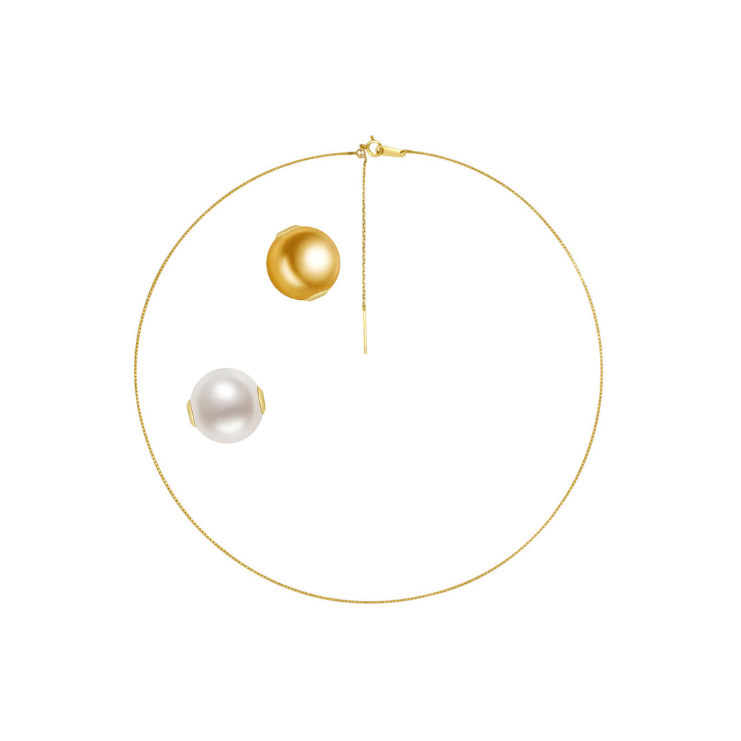 Interchangeable Pearl Necklace WN00349 | Possibilities - PEARLY LUSTRE