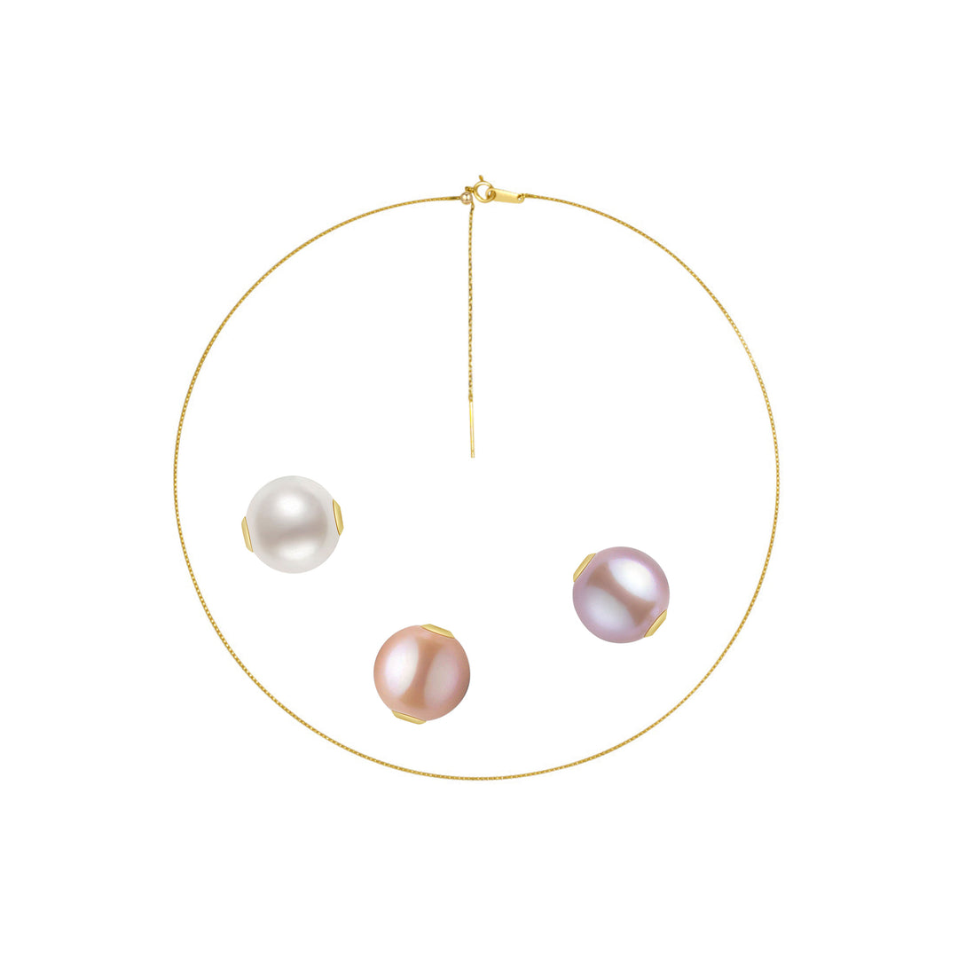 Interchangeable Pearl Necklace WN00349 | Possibilities - PEARLY LUSTRE