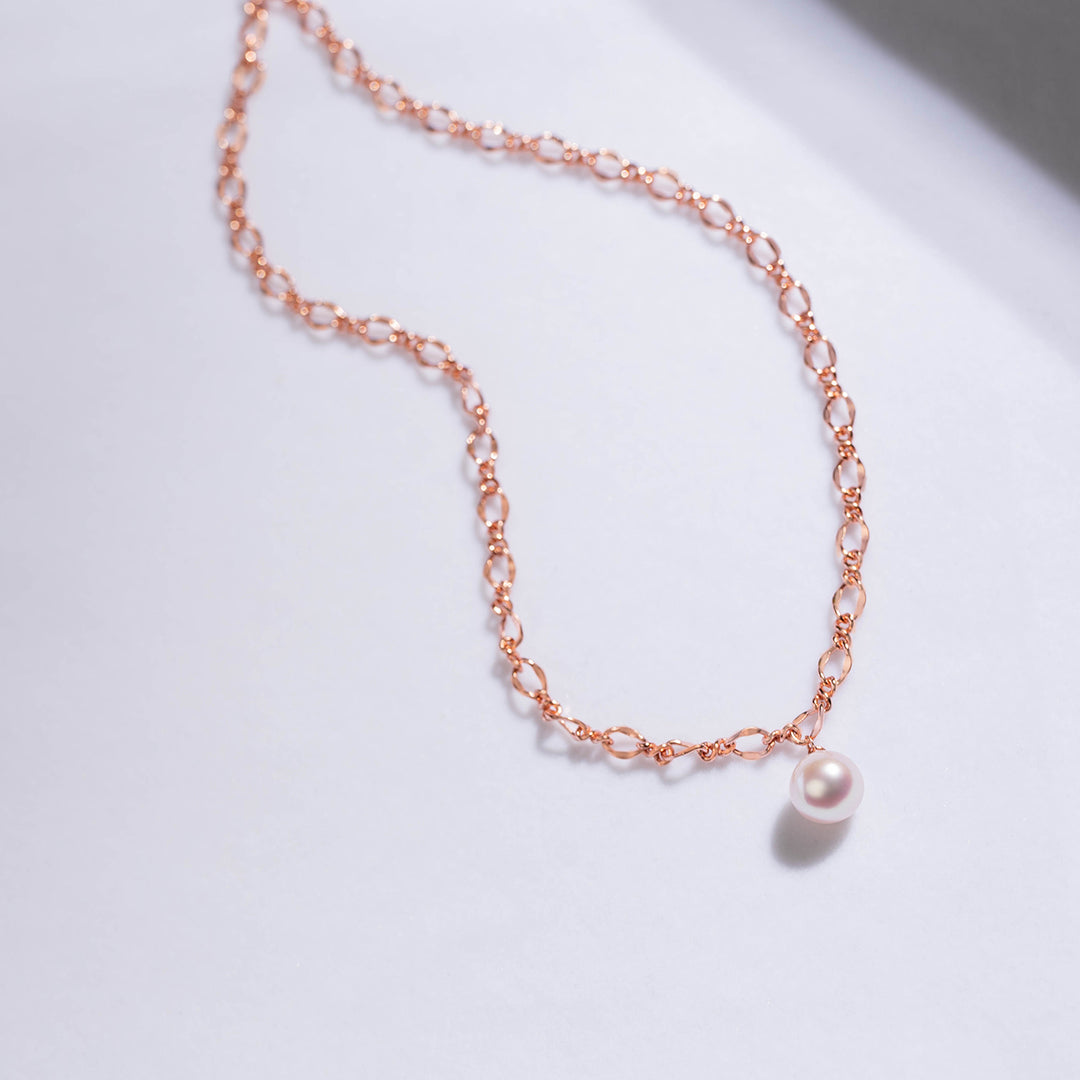 New Yorker Freshwater Pearl Necklace WN00377 - PEARLY LUSTRE