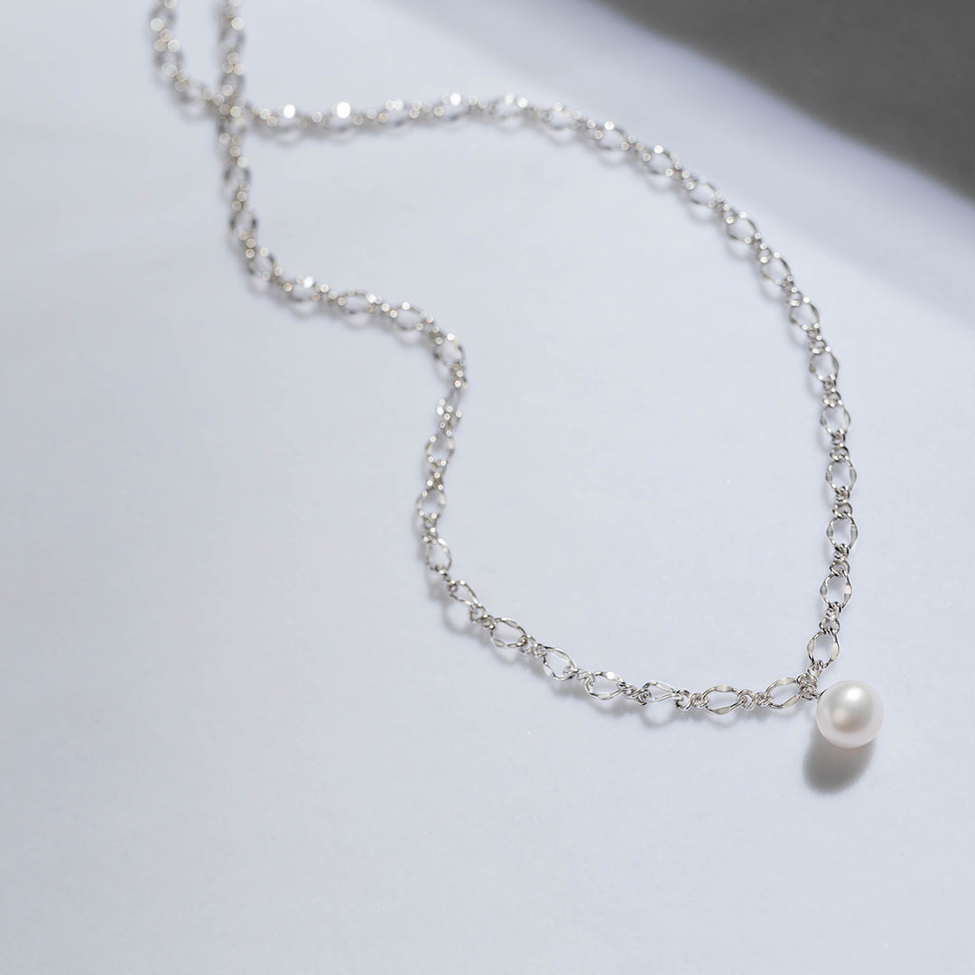 New Yorker Freshwater Pearl Necklace WN00378 - PEARLY LUSTRE