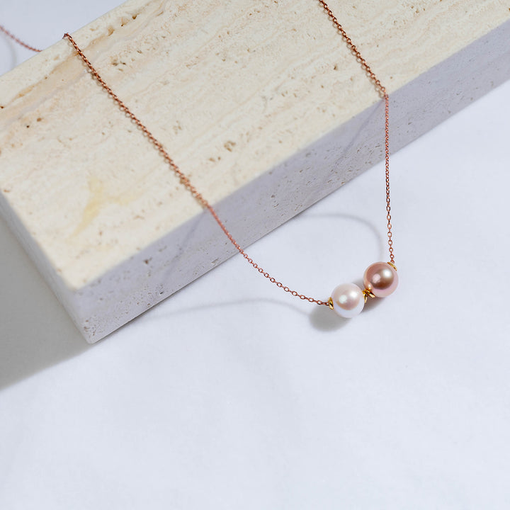 Sterling Silver Interchangeable Necklace WN00387 | Possibilities - PEARLY LUSTRE