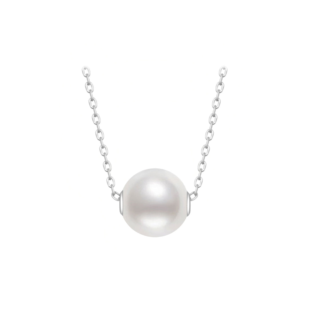 18K Solid Gold Interchangeable Pearl Necklace KN00050 | Possibilities - PEARLY LUSTRE