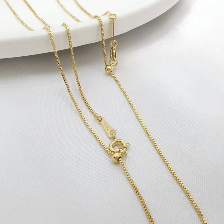 18K Solid Gold Interchangeable Pearl Necklace KN00044 | Possibilities - PEARLY LUSTRE