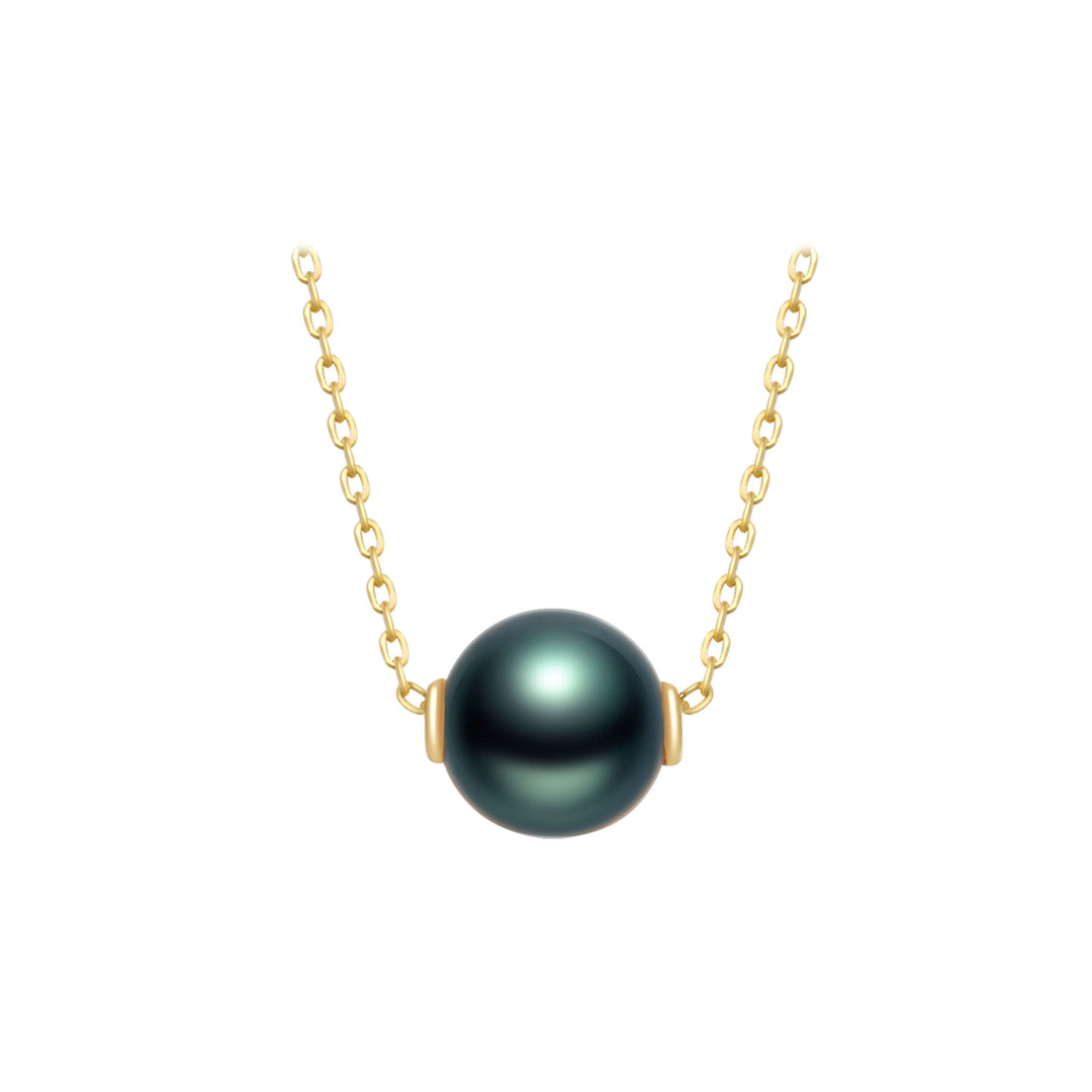 18K Solid Gold Interchangeable Pearl Necklace KN00044 | Possibilities - PEARLY LUSTRE