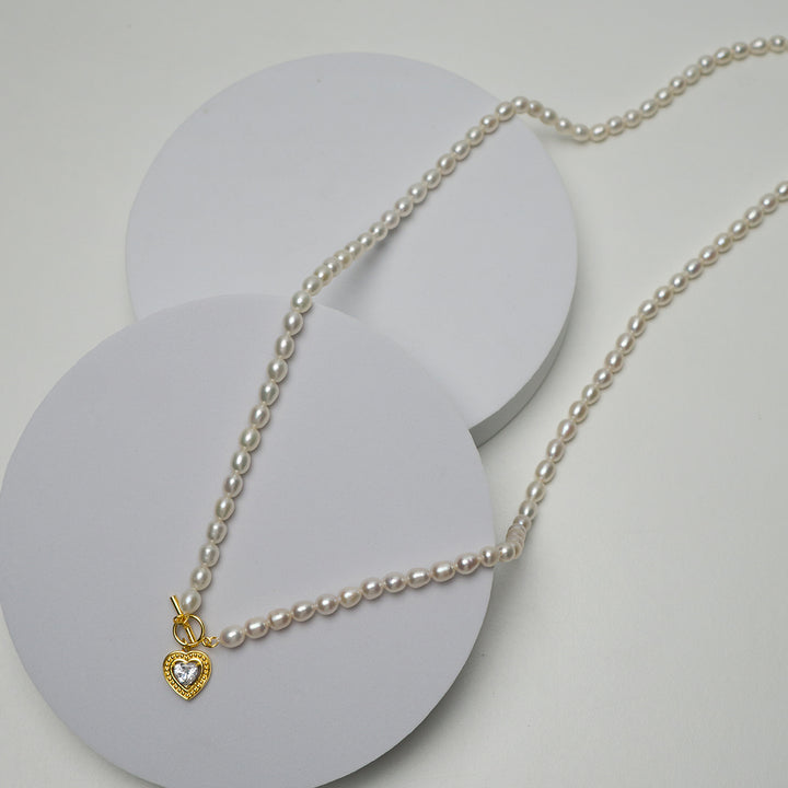 New Yorker Freshwater Pearl Necklace WN00390 - PEARLY LUSTRE