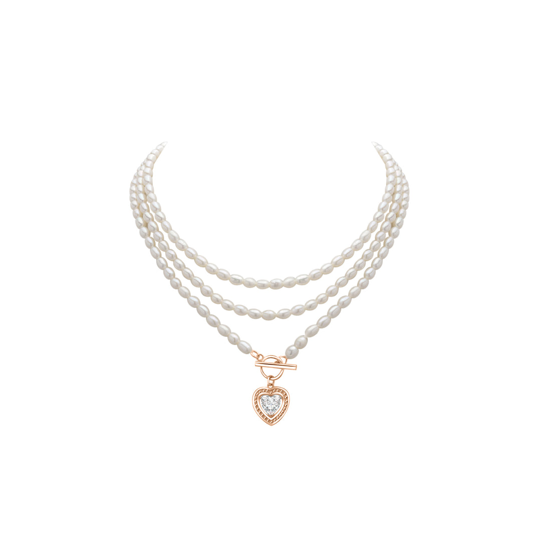 New Yorker Multi-style Freshwater Pearl Necklace & Belt WN00396 - PEARLY LUSTRE