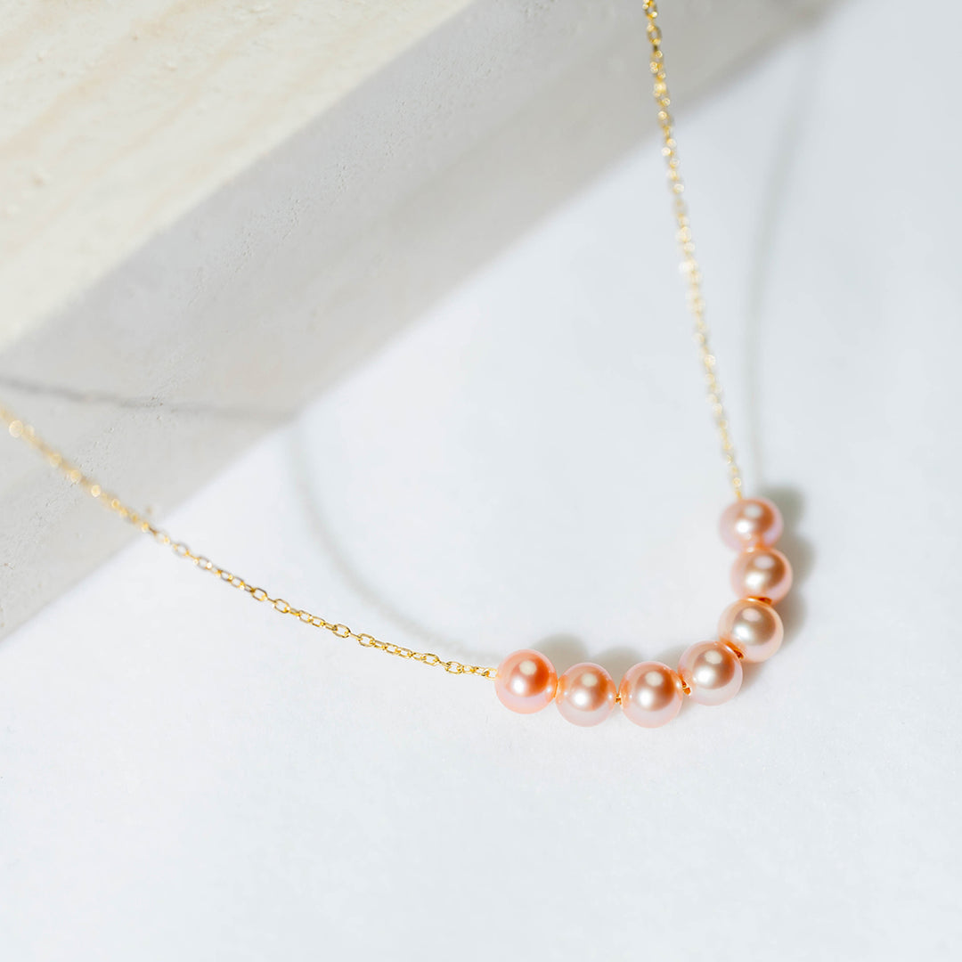 New Yorker Freshwater Pearl Necklace WN00410 - PEARLY LUSTRE