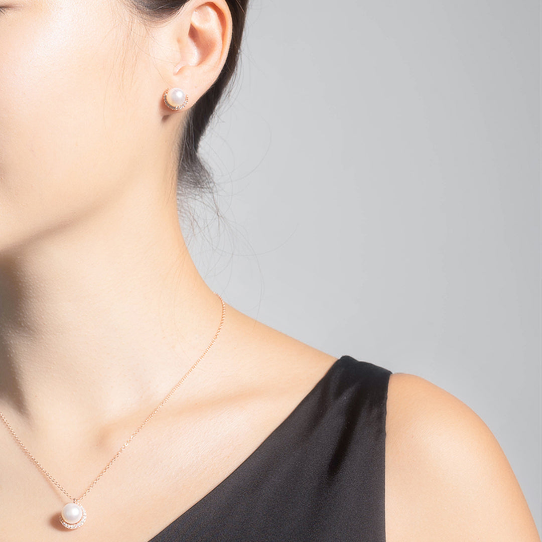 Elegant Freshwater Pearl Earrings WE00320 - PEARLY LUSTRE