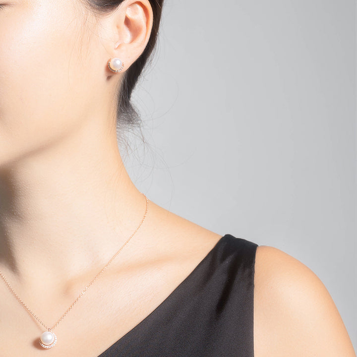 Elegant Freshwater Pearl Earrings WE00320 - PEARLY LUSTRE