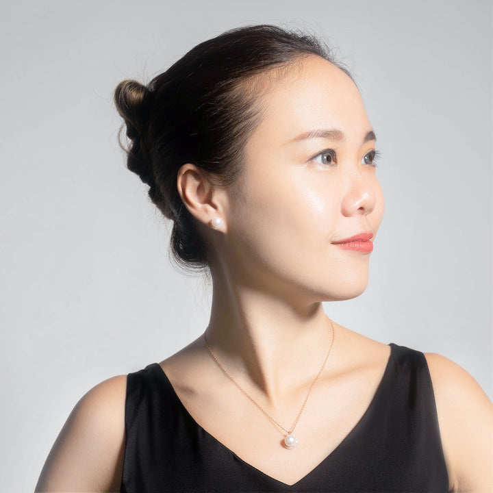 Elegant Freshwater Pearl Earrings WE00320 - PEARLY LUSTRE