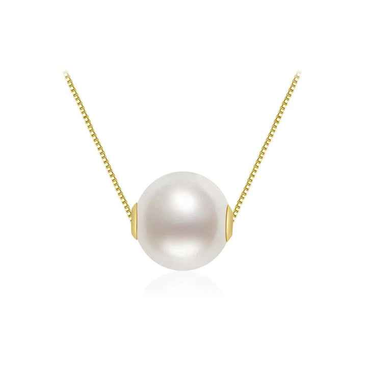 18K Solid Gold Akoya Pearl Necklace KN00080 - PEARLY LUSTRE
