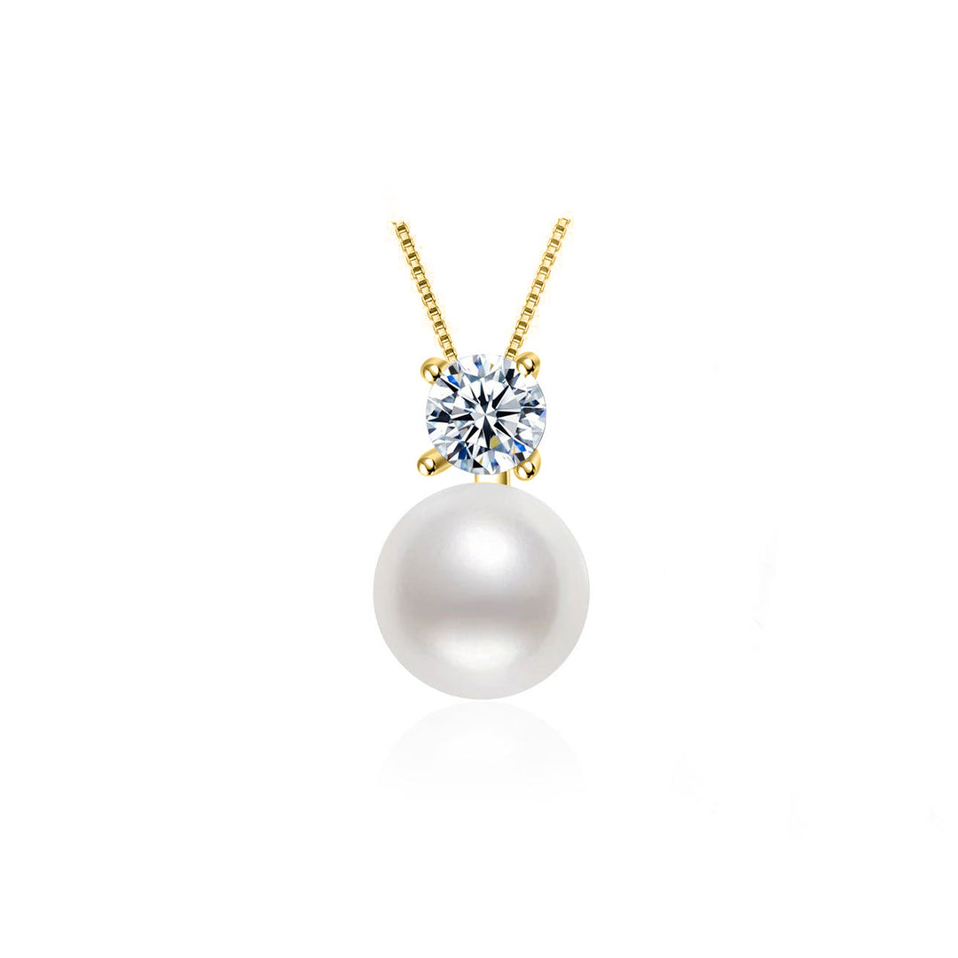 Elegant Freshwater Semi Round Pearl Necklace WN00482 - PEARLY LUSTRE