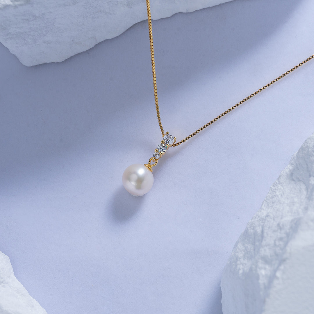 Elegant Freshwater Pearl Necklace WN00488 - PEARLY LUSTRE
