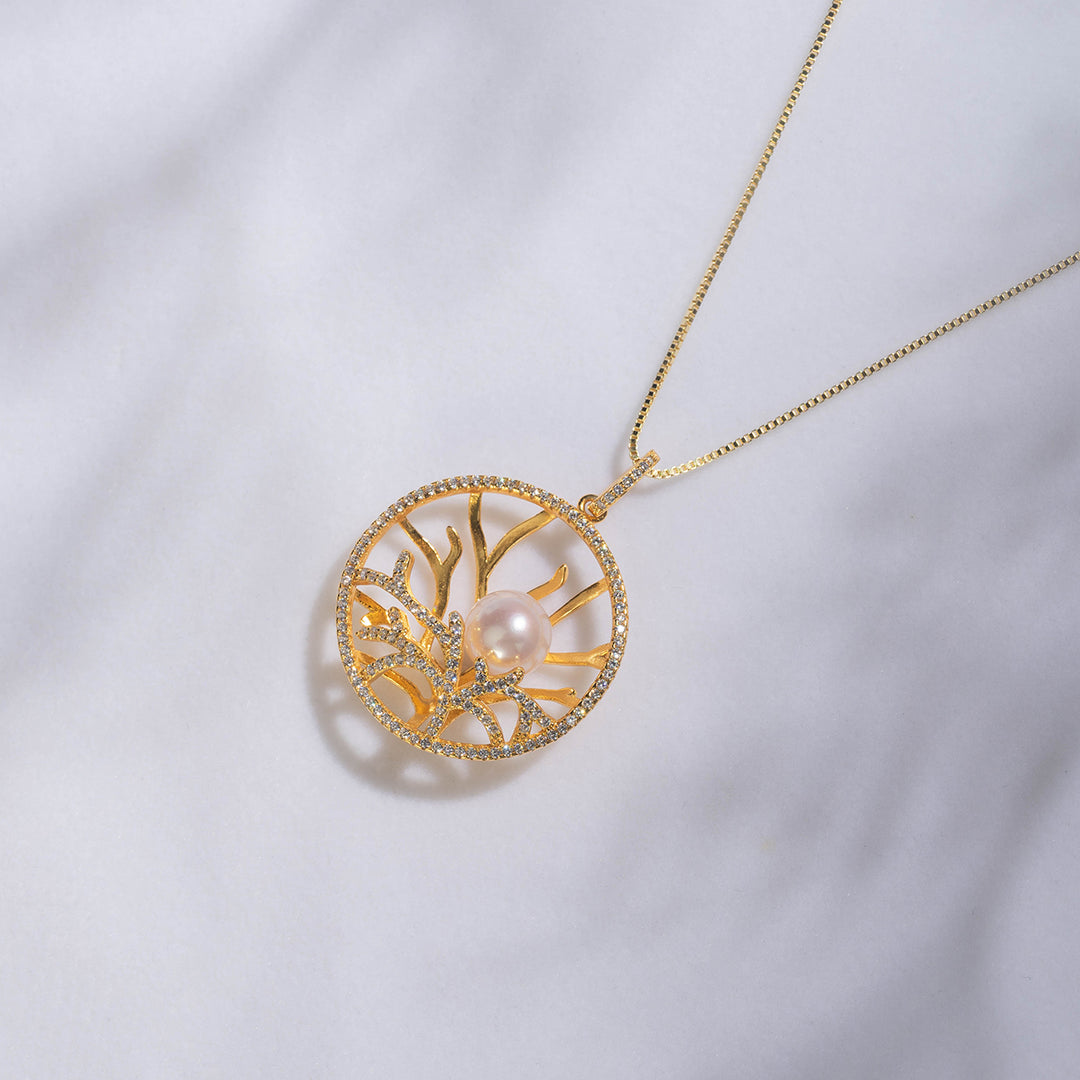 Top Grade Freshwater Pearl Necklace WN00503 | GARDENS - PEARLY LUSTRE