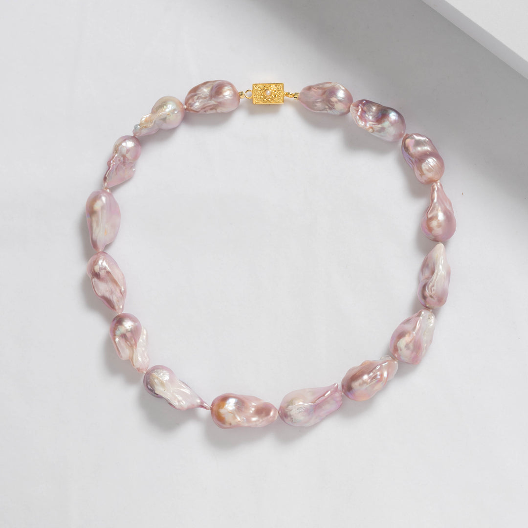 Baroque Pearl Necklace WN00507 | New Yorker - PEARLY LUSTRE