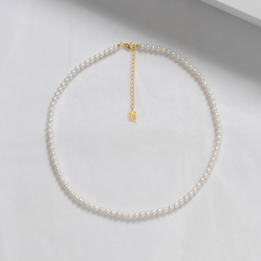 Top Lustre White Freshwater Pearl Necklace WN00511 - PEARLY LUSTRE