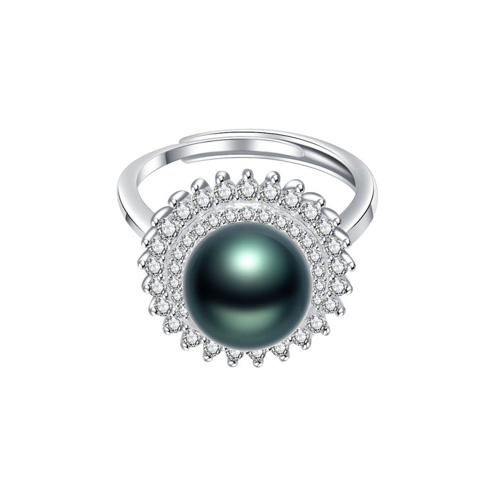 Elegant Tahitian Saltwater Pearl Ring WR00114 - PEARLY LUSTRE