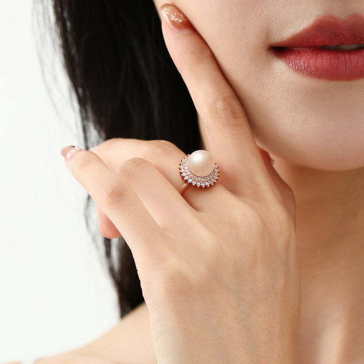 Elegant Freshwater Pearl Ring WR00138 - PEARLY LUSTRE