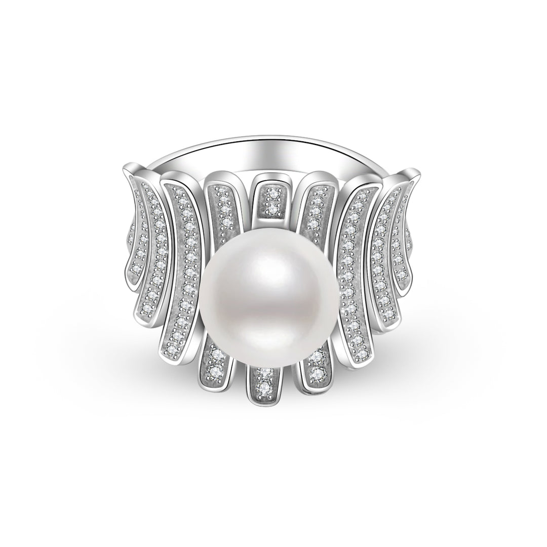 Elegant Freshwater Pearl Ring WR00143 - PEARLY LUSTRE