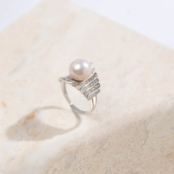 Elegant Freshwater Pearl Ring WR00143 - PEARLY LUSTRE