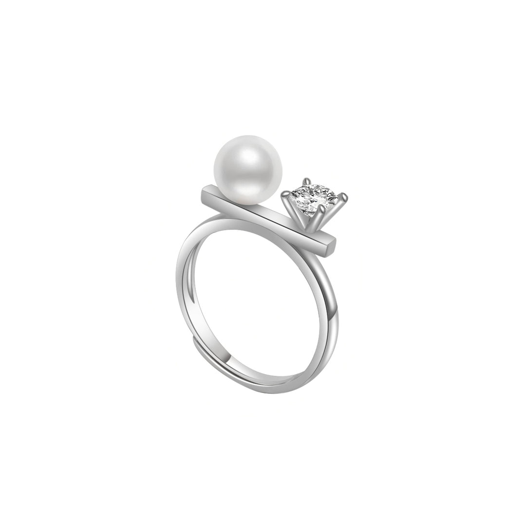 New Yorker Freshwater Pearl Ring WR00160 - PEARLY LUSTRE