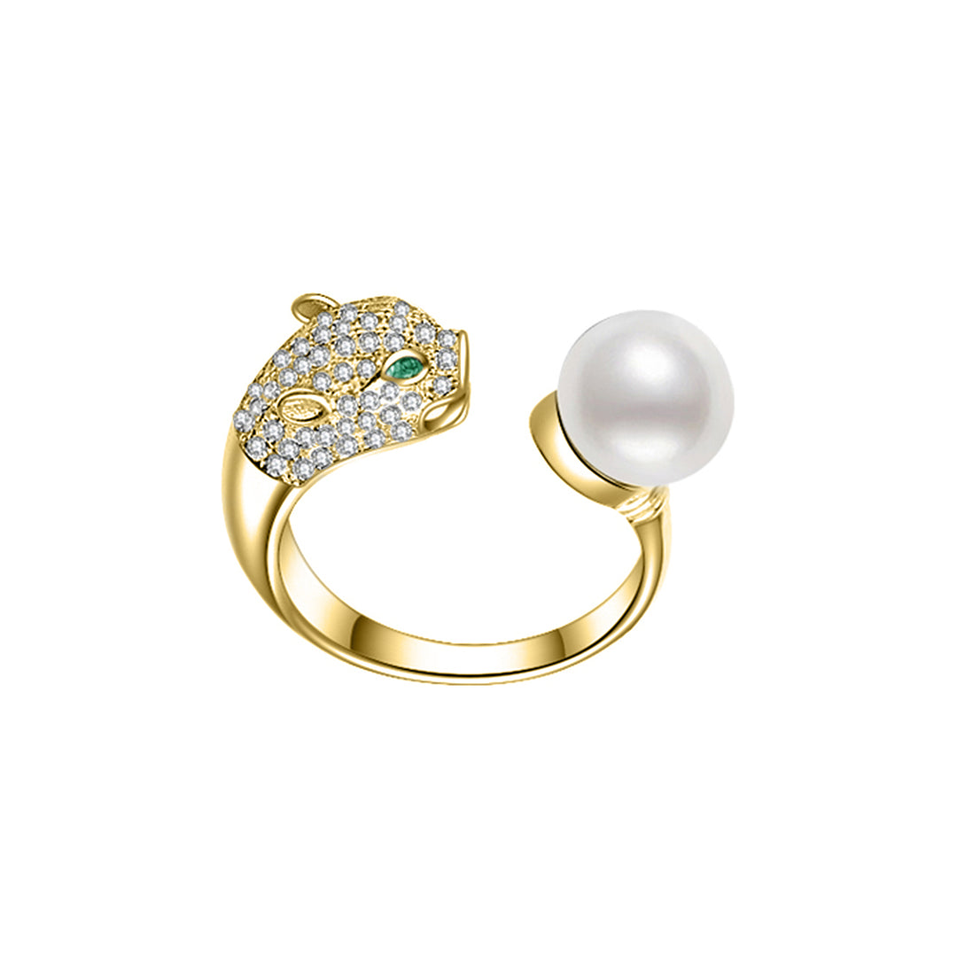 Leopard Freshwater Pearl Ring WR00161 | RAINFOREST - PEARLY LUSTRE