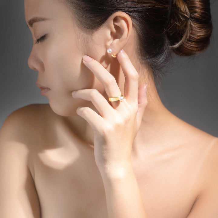 New Yorker Freshwater Pearl Earrings WE00537 - PEARLY LUSTRE