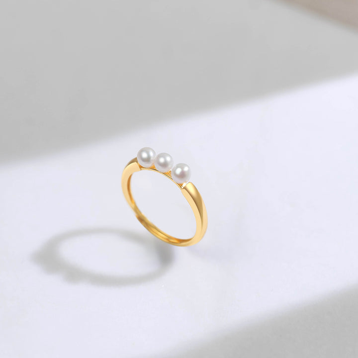 New Yorker Freshwater Pearl Ring WR00180 - PEARLY LUSTRE