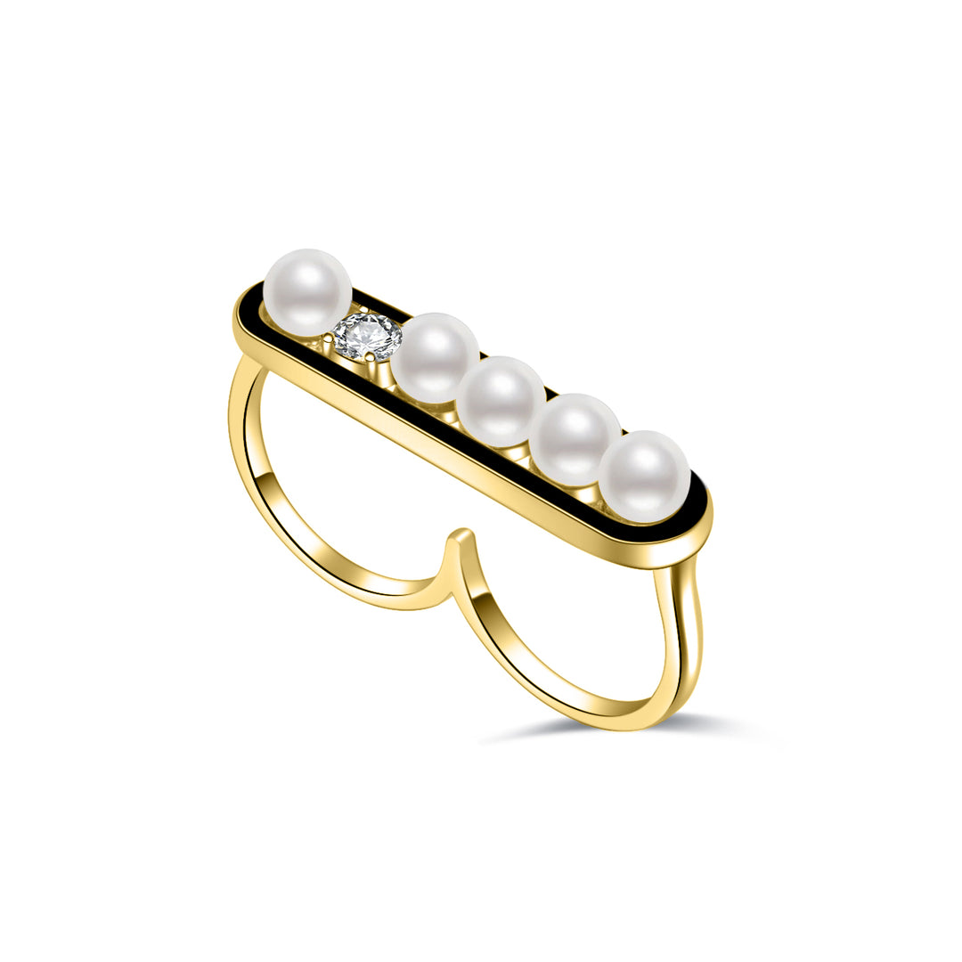 Freshwater Pearl Ring WR00202 | DECO - PEARLY LUSTRE