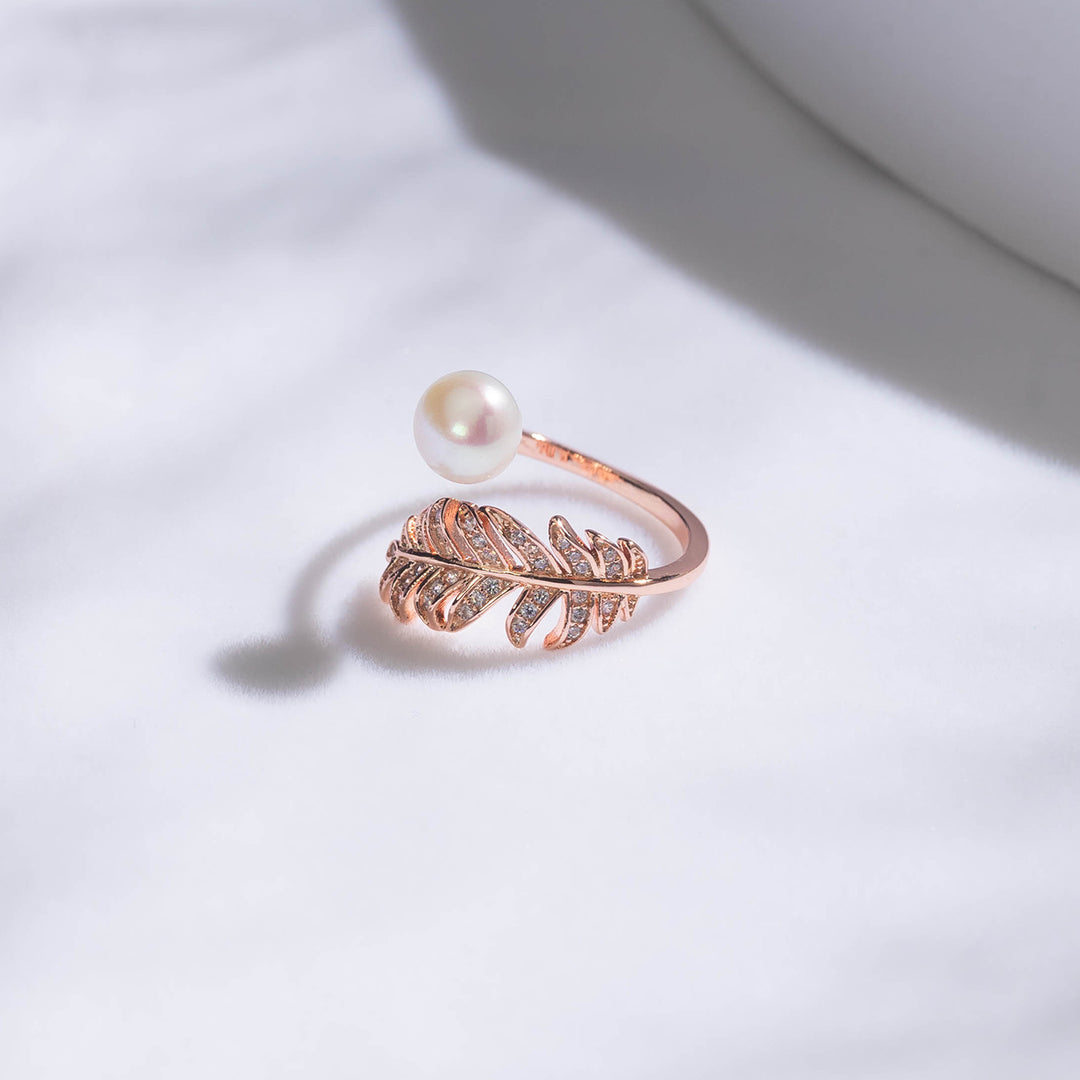 Elegant Freshwater Pearl Ring WR00208 | GARDENS - PEARLY LUSTRE