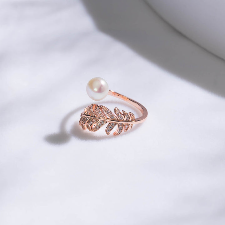 Elegant Freshwater Pearl Ring WR00208 | GARDENS - PEARLY LUSTRE