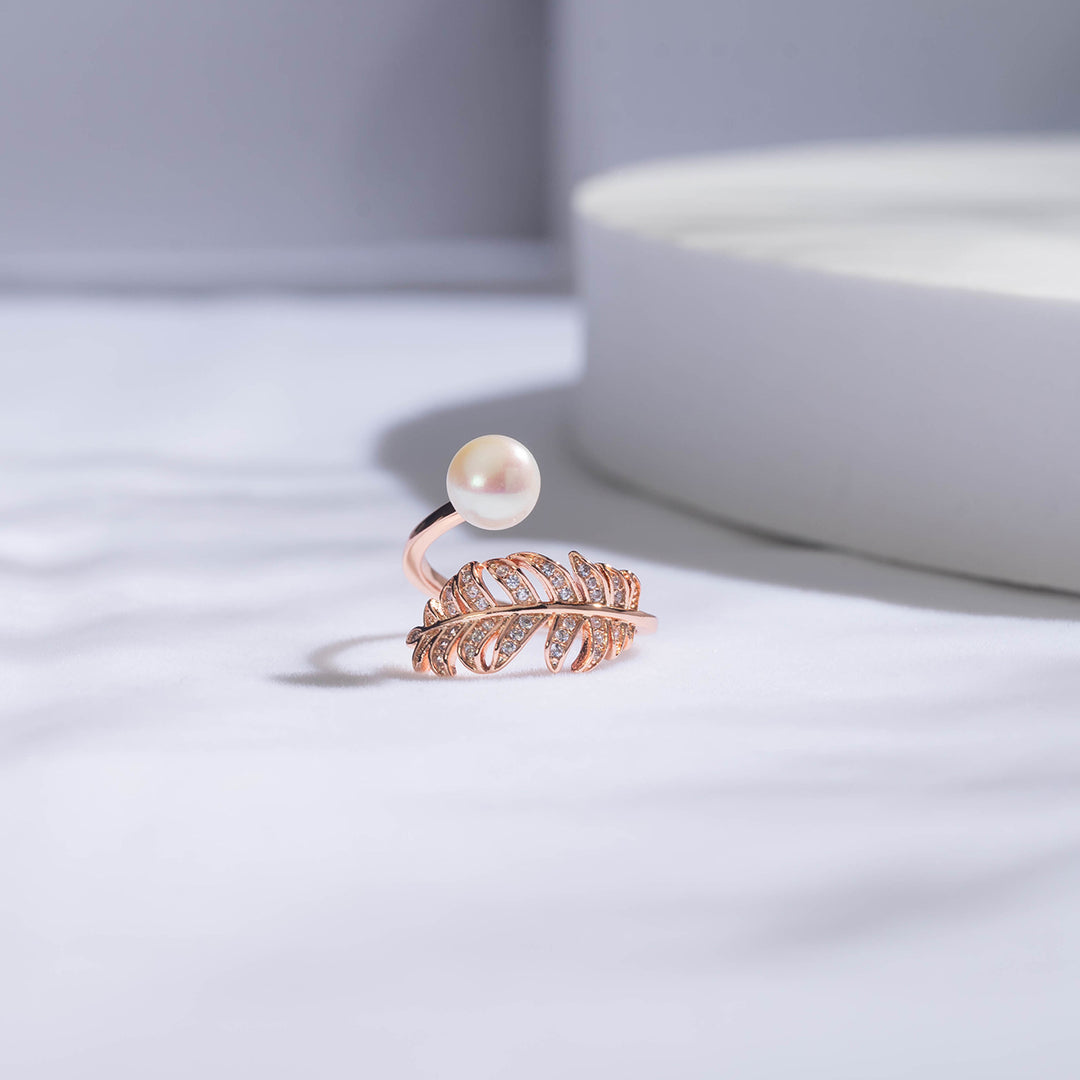 Elegant Freshwater Pearl Ring WR00208 | GARDENS - PEARLY LUSTRE