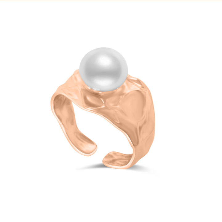 New Yorker Freshwater Pearl Ring WR00211 - PEARLY LUSTRE